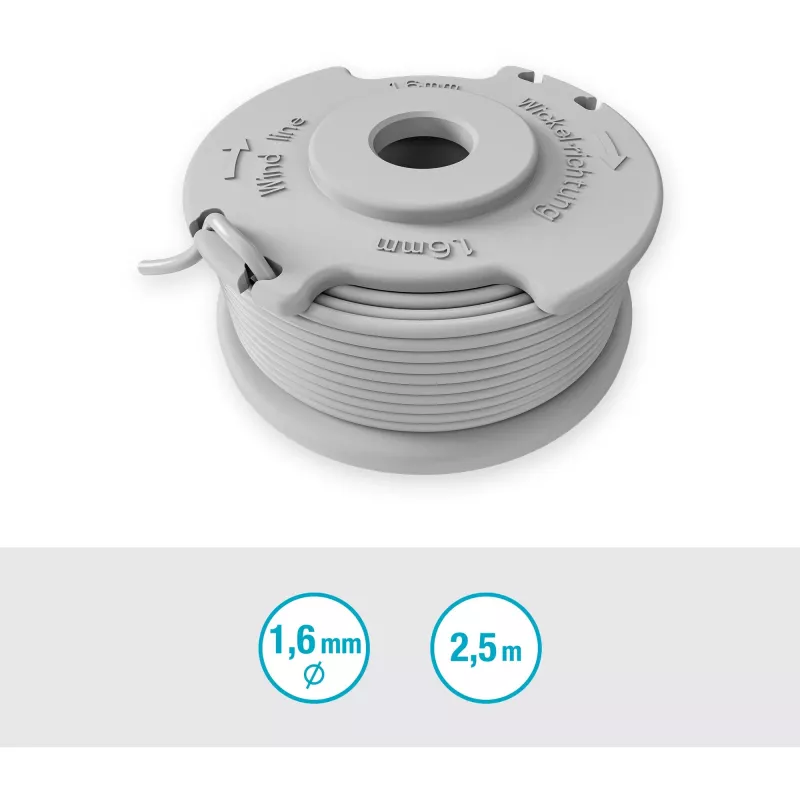 Pjovimo siūlų ritė Gardena 5412-20 pilka ABS nailonas 1 vnt