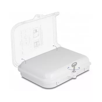 DeLOCK Fiber Optic Distribution Box 8 Port Vandeniui Atspari Balta