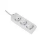 Hama 00030569 apsauginis filtras nuo viršįtampių, baltas, 3 kištukiniai lizdai, 230 V, 3 m