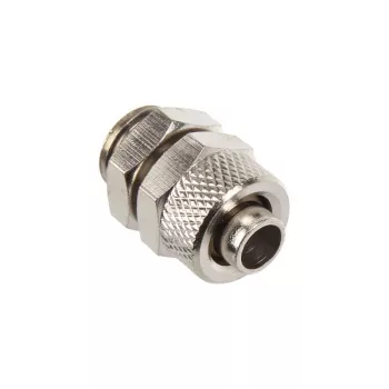 Tiesi jungtis G1/4 colio į 10/8 mm – blizgus sidabras