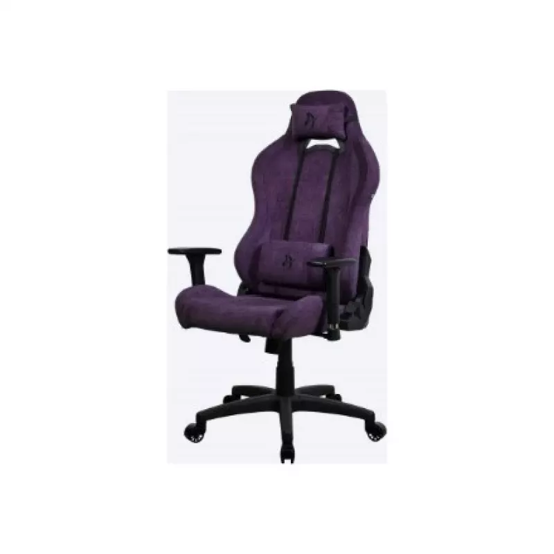 Gaming kėdė Arozzi Torretta SoftFabric Violetinė – ergonomiška, reguliuojamos porankiai, atlošiama nugara