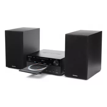 Mikro garso sistema Aiwa MSBTU-550 – 50 W RMS, Bluetooth 10 m, FM, LED ekranas, RCA, juoda