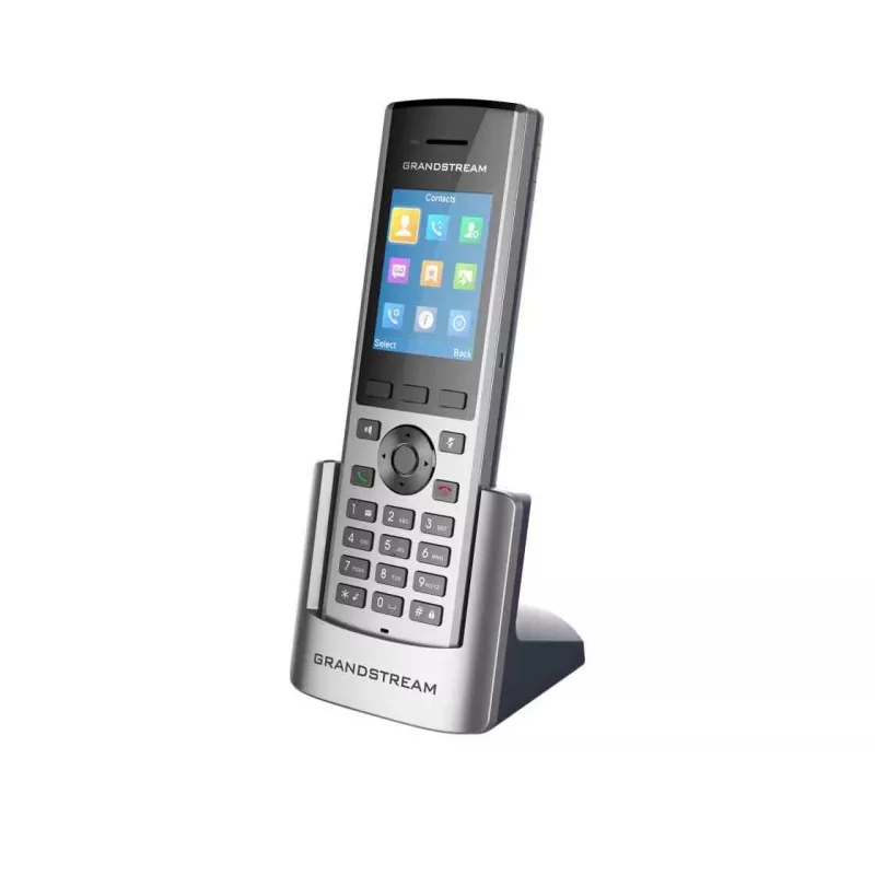 Belaidis IP telefono ragelis Grandstream Networks DP730 juodai pilkas