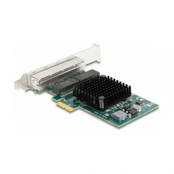 DeLOCK PCI Express x1 kortelė 4 x RJ45 Gigabit LAN BCM