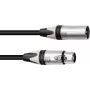 PSSO XLR mikrofono laidas 3 kontaktų 15 m, juodas, Neutrik jungtys