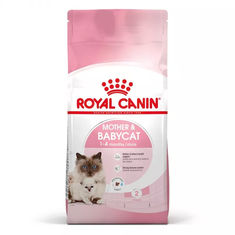 Sausas kačių ėdalas Royal Canin Mother & Babycat 2 kg – vištiena, nėščioms, žindančioms katėms ir kačiukams