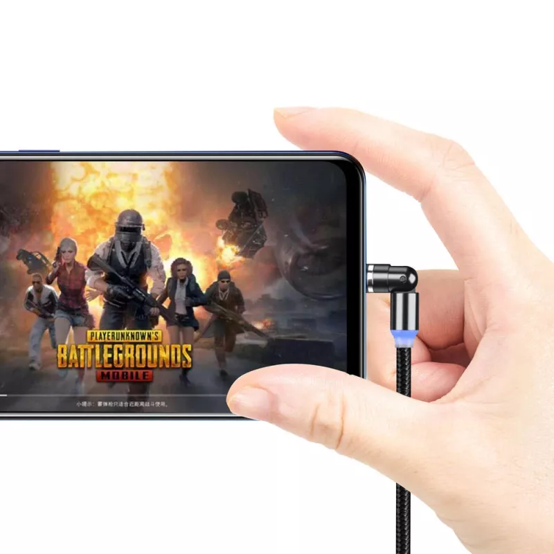 3-in-1 įkrovimo laidas ColorWay CW-CBUU037-BK — Lightning, Micro-USB, USB-C, 1 m, 2,4 A