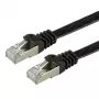 VALUE Patch-Cable RJ-45 (M) į RJ-45 (M) 2 m FTP CAT 6a Halogen-Free, Moulded, Stranded, Flat - Juoda (21.99.0832)