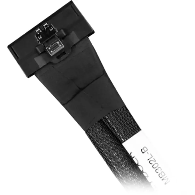 Icy Dock MB302L-B kabelis iš MCIO 8i (SFF-TA-1016) į 2x OCuLink 4i (SFF-8611), PCIe 4.0, 0,5 m