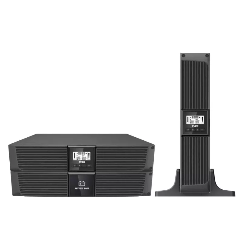 UPS EVER RT 1000 T 1000VA 800W – nepertraukiamo maitinimo šaltinis, stelažinis / bokštinis, online