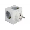 Maitinimo adapteris su kištuku Type F DeLOCK 11496 2 USB prievadai 5V 2.4A 3A