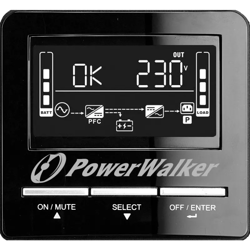 Nepertraukiamo maitinimo šaltinis PowerWalker VI 1500 CW FR linijinis-interaktyvus 1.5 kVA 1050 W