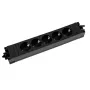 BACHMANN STEP BASE 5x įžemintas kištukinis lizdas, juodas (906.18821)
