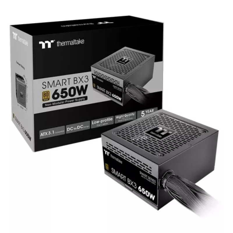 Termaltake Smart BX3 650W | 80Plus Bronzinis | Nemodulinis