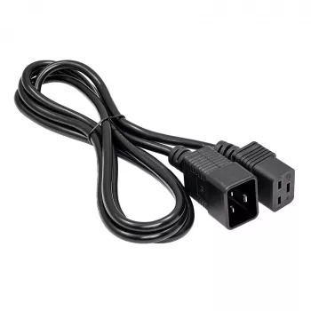 Akyga AK-UP-03 serverio maitinimo kabelio ilgintuvas IEC C20–C19, 1,8 m, juodas