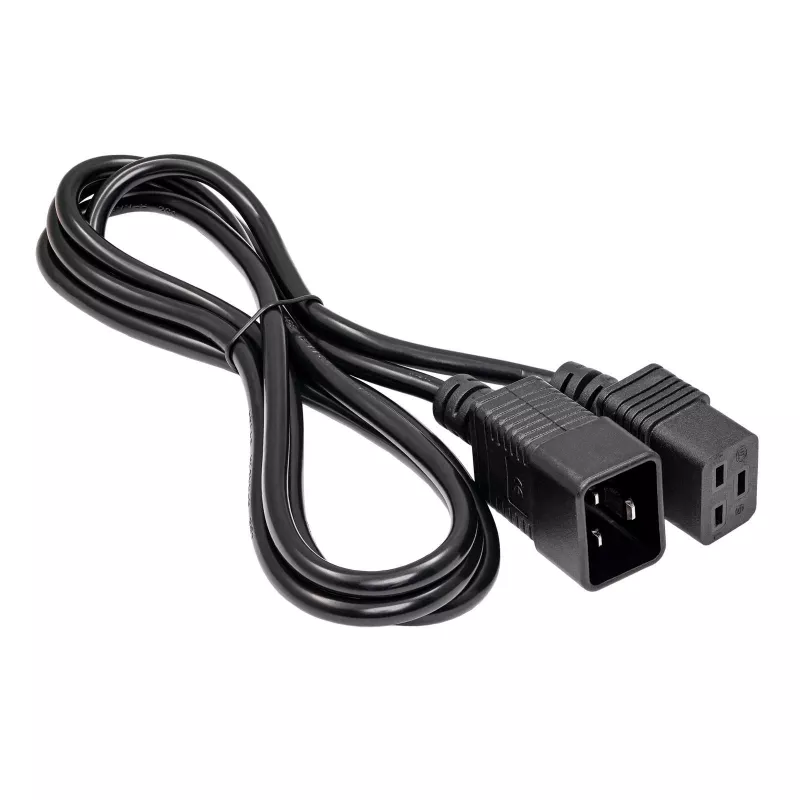 Akyga AK-UP-03 serverio maitinimo kabelio ilgintuvas IEC C20–C19, 1,8 m, juodas