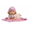 Lėlė kūdikis Llorens Babypuppe Lola 38 cm kalbanti, audinio ir vinilo, rekomenduojama nuo 3 metų