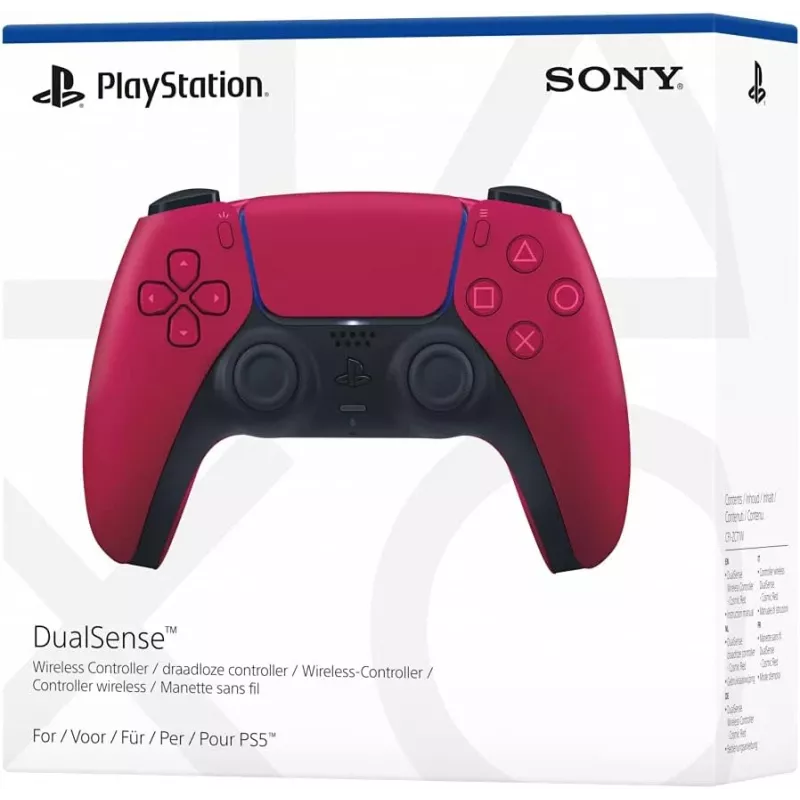 Žaidimų pultas Sony DualSense v3 Raudonas — Bluetooth / USB, USB-C, įmontuota baterija, PS5, 160×106×66 mm
