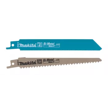 Pjūklas stūmoklinis Makita DJR187Z, 18V Li-Ion, eiga 32 mm, smūgių dažnis 2300–3000 s/min, pjovimo gylis mediena 255 mm, metalas 130 mm