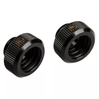 Adapteris G1/4 colio išorinis sriegis į 14 mm kietą vamzdelį, BitsPower Touchaqua TA-FH14-GB, 2 vnt., juodas