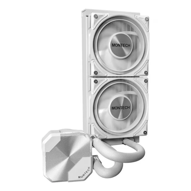 Montech HyperFlow Silent 240 procesoriaus skysčinis aušintuvas 240 mm baltas