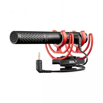 RØDE VIDEOMIC NTG mikrofonas juodas, oranžinis skaitmeniniams fotoaparatams