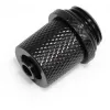 Alphacool 17643 Žalvarinė jungtis ES 1/4 inch juoda 17x17x21 mm