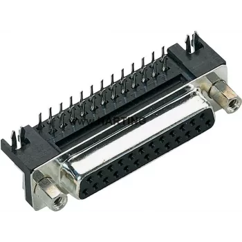 Harting D-SUB kištukas 90° 25 kontaktų litavimui 09 68 363 5812
