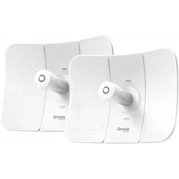 Tinklinis tiltas TP-LINK Beam Bridge 5 UR KIT, 5 GHz vienos juostos, Wi‑Fi 5 (802.11ac), Gigabit Ethernet, išorinė antena, maks. atstumas 15000 m, baltas