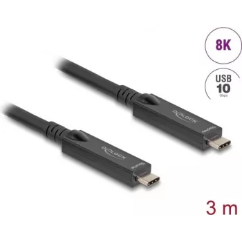 DeLOCK USB 3.2 Gen 2 laidas USB-C 3 m juodas 84246
