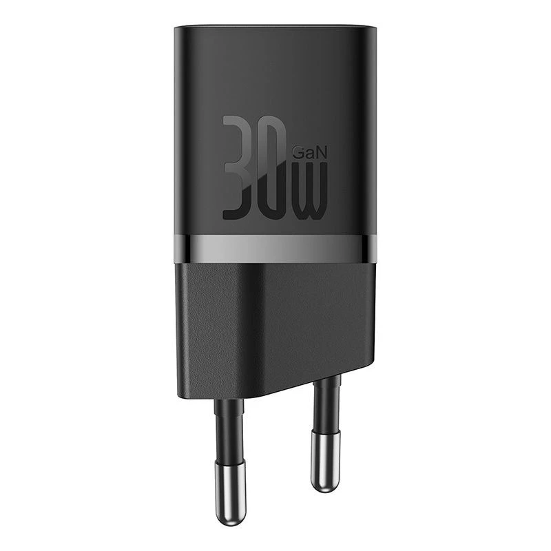 Baseus P10110902113-01 USB-C GaN5 mini 30W tinklo įkroviklis Juodas