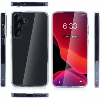 Dėklas nevox StyleShell SHOCKFlex Samsung Galaxy S25+ 6,7 colio permatomas