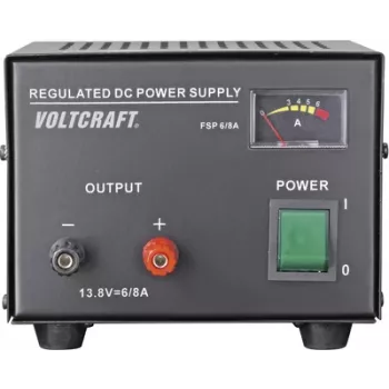 Voltcraft laboratorinis maitinimo šaltinis, fiksuota įtampa FSP-1136, 13.8 V/DC, 6 A, 85 W