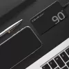 Qoltec 90W GaN Super Fast SLIM sieninis įkroviklis | XP | 5-20V | 4,5A | USB-C 3.1 | Nešiojamam kompiuteriui | MacBook | Išmaniajam telefonui | + laidas