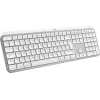 Logitech MX Keys S for Mac belaidė klaviatūra RF + Bluetooth QWERTZ vokiškas išdėstymas, aliumininė balta