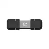 USB atmintukas Silicon Power 256 GB USB Type-A / USB Type-C, USB 3.2 Gen 1, aliumininis-guminis dangtelis