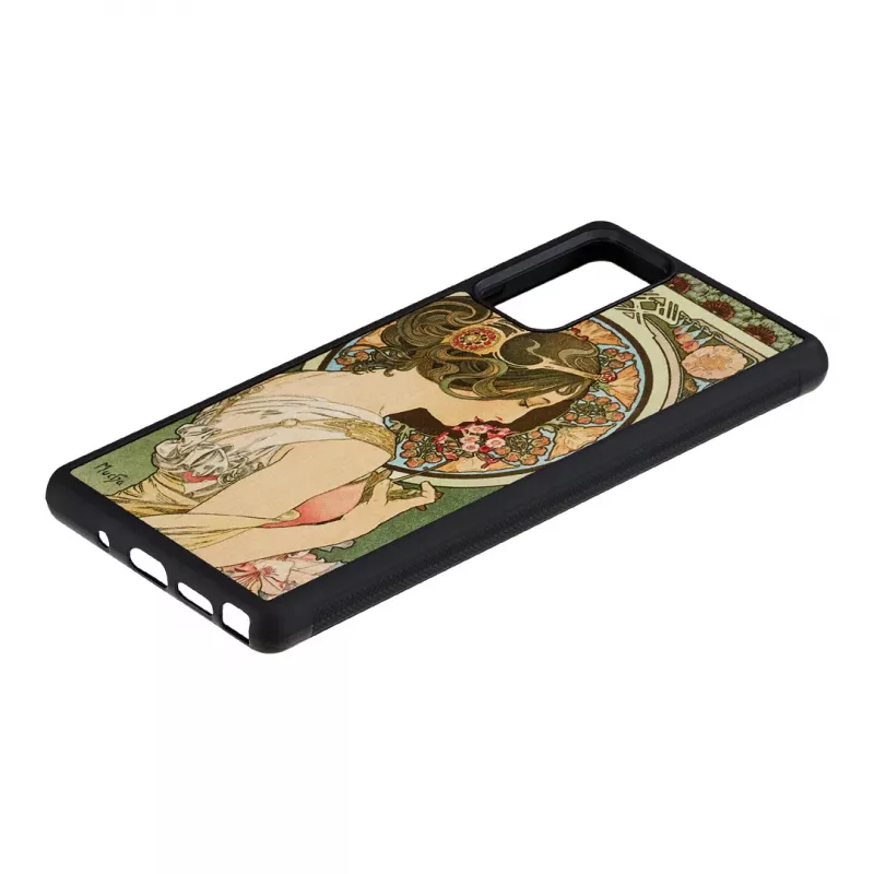 Apsauginis dėklas Samsung Galaxy Note20 medinis ir polikarbonatinis primrose juodas