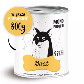 PAKA ZWIERZAKA Pepe Goat šlapias šunų maistas, 99 % ožkienos, 800 g