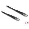 DeLOCK USB C laidas USB 2.0 2m juodas 81125
