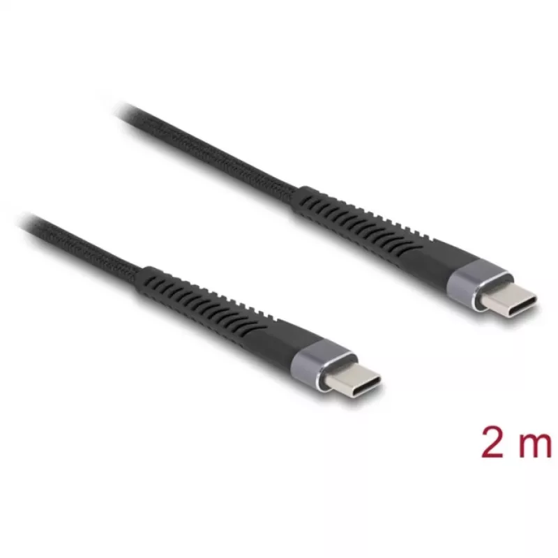 DeLOCK USB C laidas USB 2.0 2m juodas 81125