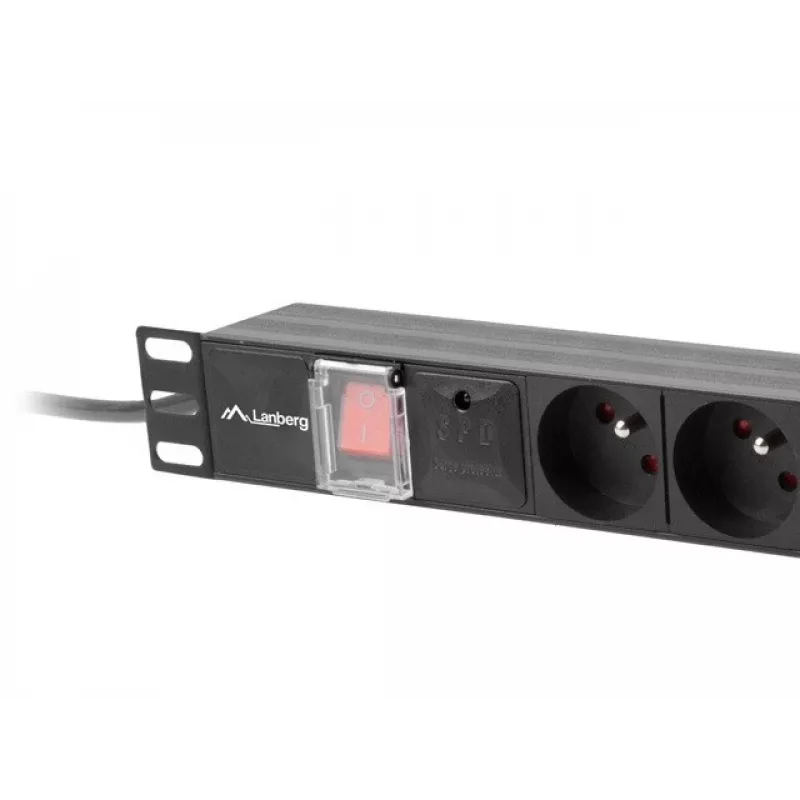 LANBERG PDU maitinimo skirstytuvas 1U, 16A, 7x 230V, 2m