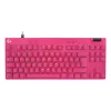 Žaidimų klaviatūra Logitech G 920-013249 USB AZERTY prancūziška rožinė Tenkeyless