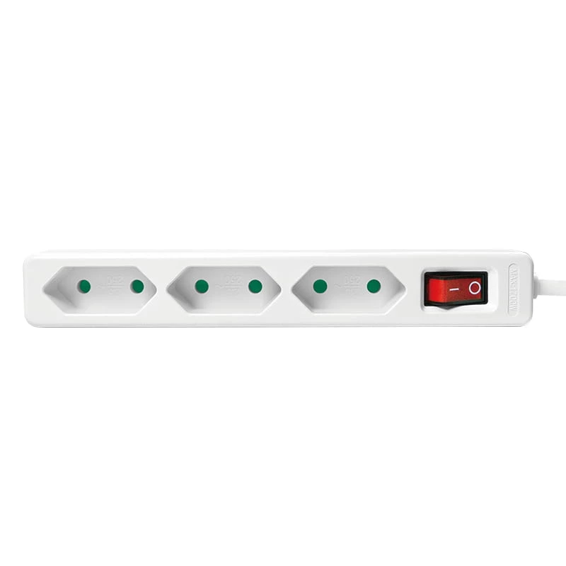 Prailginimo laidas LogiLink LPS230 1,5 m 3 kištukiniai lizdai vidaus naudojimui baltas