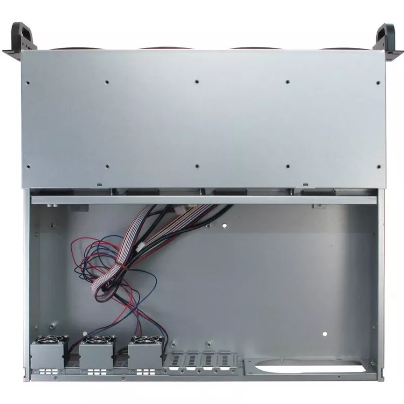 Inter-Tech IPC 2U-2404S – 2U stelažinis korpusas micro ATX, 4x karšto keitimo kietieji diskai