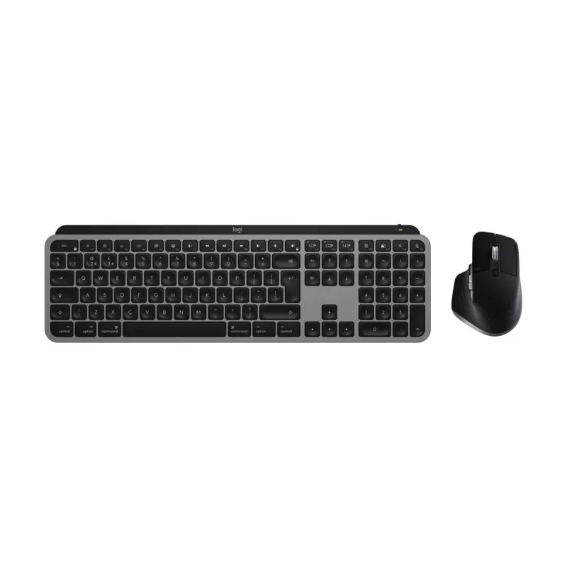 Logitech MX Keys S Combo for Mac, belaidė klaviatūra ir pelė su DE išdėstymu, optimizuota macOS