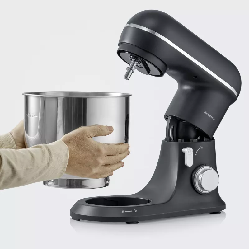 Virtuvinis kombainas SEVERIN KM 3899 — 1200 W, 5,3 L nerūdijančio plieno dubuo, Juoda