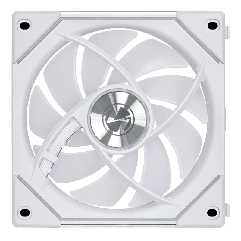 Lian Li UNI FAN SL-INF 120 UF-RSLIN120-1W korpuso ventiliatorius, 120 mm, ARGB, su atvirkštinėmis mentėmis, PWM, baltos spalvos