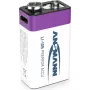 Ansmann ANS 1315-0005 - Įkraunama ličio jonų baterija 9V blokas 340 mAh 9 V 1 vnt.