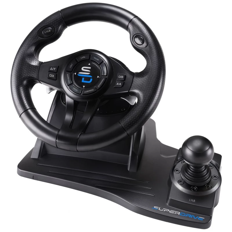 Subsonic SA5596-NG žaidimų vairas su pedalais USB, juodas, 270°