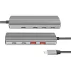 LogiLink USB 3.2 Gen2 7+1 prievadų USB-C / USB-A stotelė su 100W PD, aliuminis